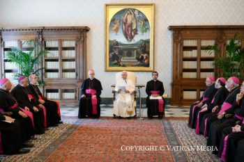 Discours du Pape Léon XVI aux membres de la Conférence épiscopale latine des régions arabes (CELRA), 3 septembre 2025 © Vatican Media
