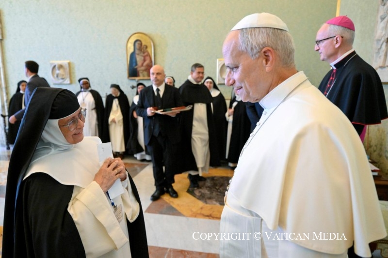Discours du Saint-Père aux membres de la Commission internationale des moniales dominicaines contemplatives © Vatican Media ©