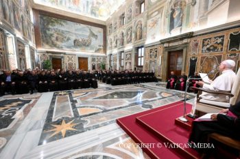 Discours du Pape Léon XVI aux séminaristes du Séminaire pontifical régional des Pouilles « Pie XI » de Molfetta et du Séminaire épiscopal d’Aversa, 3 septembre 2025 © Vatican Media
