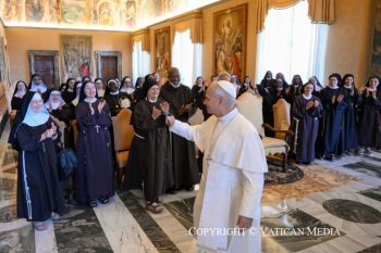 Rencontre avec les participants à l'Assemblée de la Fédération des Clarisses capucines d'Italie, 21 septembre 2026 © Vatican Media