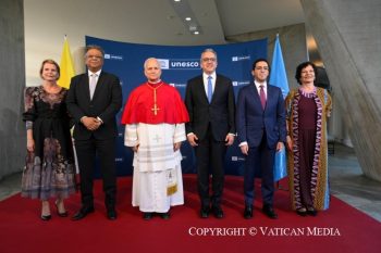 Visite à l'Organisation des Nations Unies pour l'éducation, la science et la culture (UNESCO), 25 septembre 2026 © Vatican Media