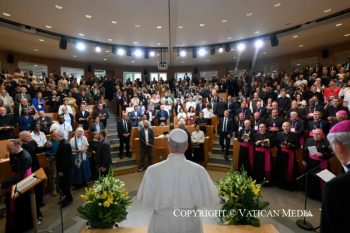 Rencontre avec les membres de l’Assemblée synodale provinciale, les catéchumènes et les néophytes, 26 septembre © Vatican Media