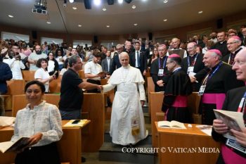 Rencontre avec les membres de l’Assemblée synodale provinciale, les catéchumènes et les néophytes, 26 septembre © Vatican Media
