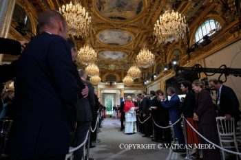 Rencontre avec les autorités, la société civile et le corps diplomatique, 25 septembre 2026 © Vatican Media
