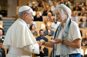 Le pape à l'ICP avec une néophyte, 26 septembre 2026 © Vatican News