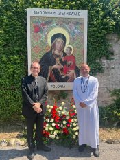 Inauguration d'une représentation de la Vierge de Gietrzwald dans les jardins du Vatican © P. Alain Moster