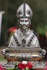Buste reliquaire de saint Feuillen. © Secrétariat de l'Etat-Major de la Marche Saint-Feuillen de Fosses-La-Ville