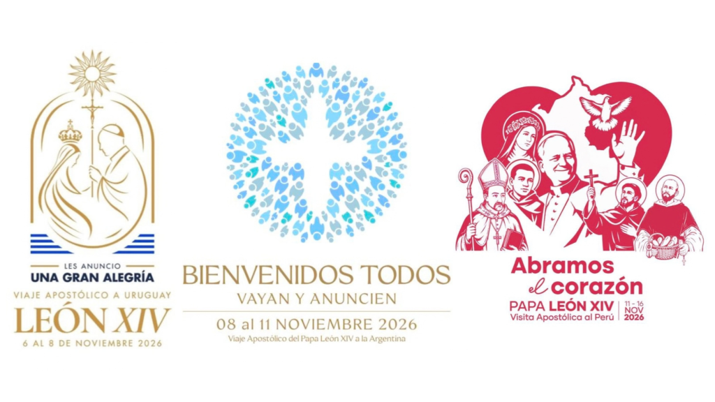 Les logos du voyage de Léon XIV en Amérique latine