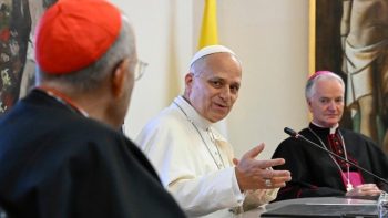 Le pape a rencontré les collaborateurs du Dicastère et les a encouragés dans leur service de l’Église et du monde, 22 septembre 2026 © Vatican Media