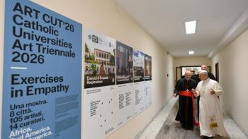Le pape a rencontré les collaborateurs du Dicastère et les a encouragés dans leur service de l’Église et du monde, 22 septembre 2026 © Vatican Media