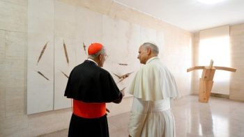 Le pape a rencontré les collaborateurs du Dicastère et les a encouragés dans leur service de l’Église et du monde, 22 septembre 2026 © Vatican Media