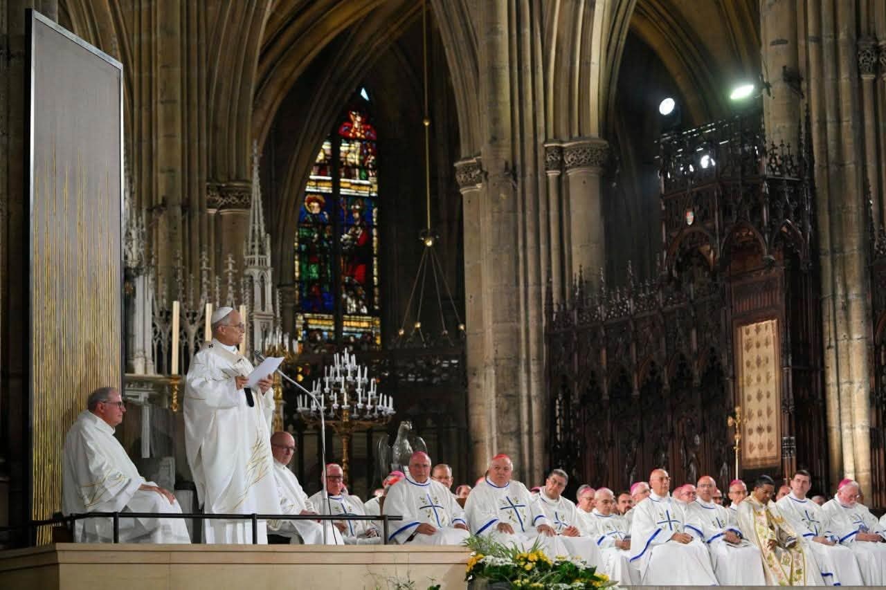 Homélie du Saint Père lors de la messe à la cathédrale Saint-Étienne de Metz, 28 septembre 2026 © Vatican Media