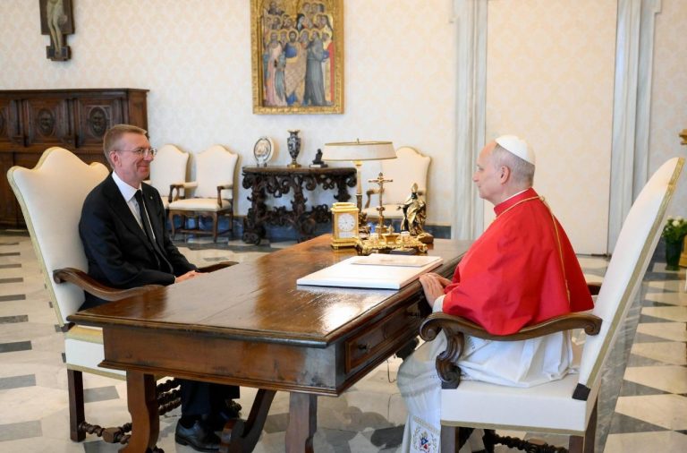 Audience du pape avec le président de la Lettonie, 4 septembre 2026 © VATICAN MEDIA