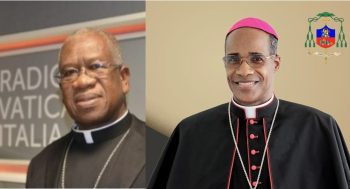 Mgr Quesnel Alponse © haitilibre.com, Mgr Jean-Pierre Sander Louis-Jean © archipaup.org