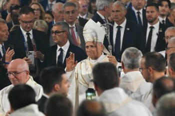 Homélie du Saint Père lors de la messe à la cathédrale Saint-Étienne de Metz, 28 septembre 2026 © Vatican Media 