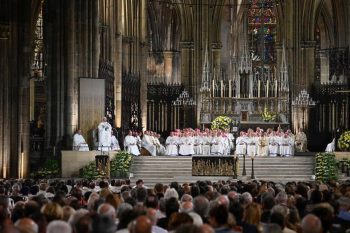Homélie du Saint Père lors de la messe à la cathédrale Saint-Étienne de Metz, 28 septembre 2026 © Vatican Media 