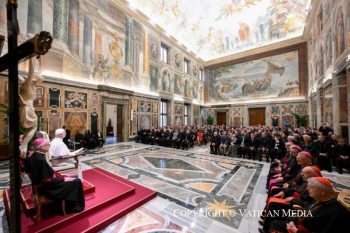 Audience avec les participants au Congrès international organisé par l'Université pontificale grégorienne, 23 octobre 2026 © Vatican Media 