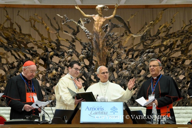 Rencontre avec les chefs des Églises orientales et les présidents des Conférences épiscopales, à l'occasion des dix ans de l’exhortation apostolique « Amoris laetitia » 7 octobre 2026 © Vatican Media