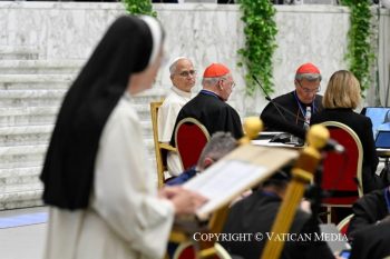 Rencontre avec les chefs des Églises orientales et les présidents des Conférences épiscopales, à l'occasion des dix ans de l’exhortation apostolique « Amoris laetitia » 7 octobre 2026 © Vatican Media