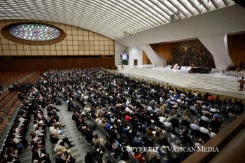 Audience aux participants au Congrès international sur la pastorale scolaire et universitaire, 22 octobre 2026 © Vatican Media
