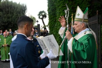 Homélie du Saint-Père lors de la messe pour la Corps de la Gendarmerie vaticane, 3 octobre 2026 © Vatican Media