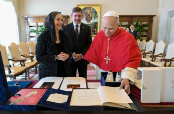 Le pape Léon XIV reçoit le président de la République de Slovénie au Vatican © Vatican Media