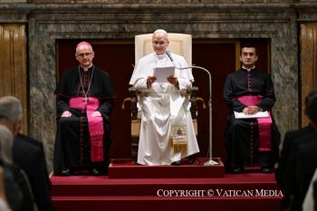 Audience aux participants à la Conférence organisée par le Dicastère des Causes des Saints, 21 octobre 2026 © Vatican Media