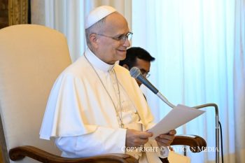 Audience aux participantes au Chapitre général des Sœurs de la Charité de Sainte Jeanne-Antide Thouret, 26 octobre 2026 © Vatican Media