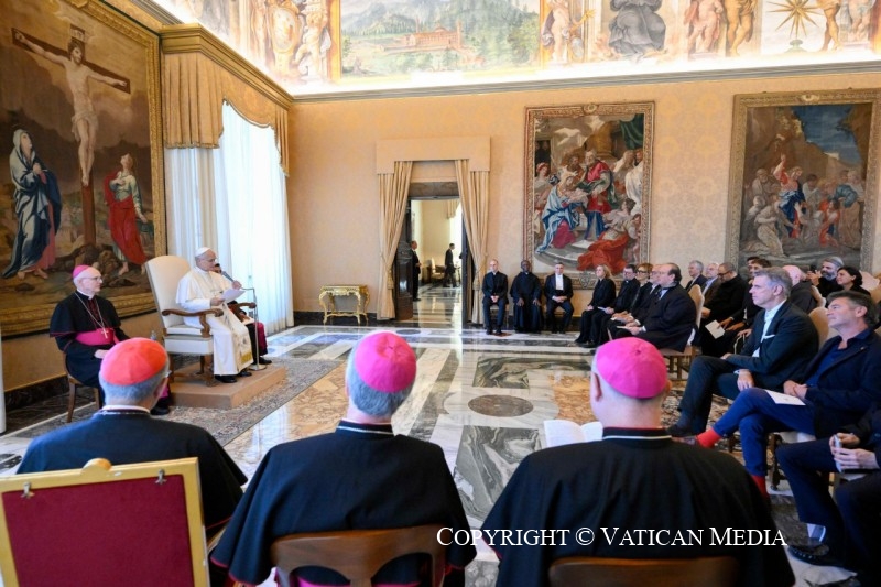 Discours du Saint-Père aux artistes participant à la Rencontre promue par le Dicastère pour la Culture et l'Éducation, 2 octobre 2026 © Vatican Media