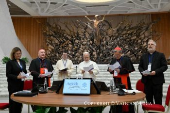 Rencontre avec les chefs des Églises orientales et les présidents des Conférences épiscopales, à l'occasion des dix ans de l’exhortation apostolique « Amoris laetitia » 7 octobre 2026 © Vatican Media