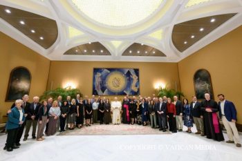 Rencontre avec un groupe de « Patrons of the Arts in the Vatican Museums » de Louisiane, 7 octobre 2026 © Vatican Media
