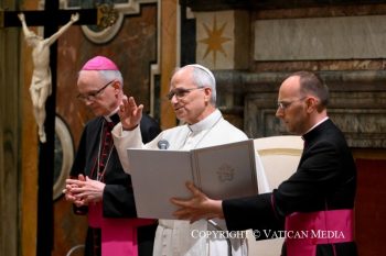 Discours du pape Léon XIV aux participants à la Rencontre des Directeurs de Musées du monde entier (Bizot Group)10 octobre 2026 © Vatican Media
