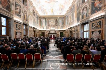 Audience avec les participants au Congrès international organisé par l'Université pontificale grégorienne, 23 octobre 2026 © Vatican Media 