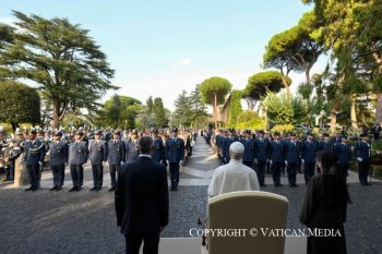 Homélie du Saint-Père lors de la messe pour la Corps de la Gendarmerie vaticane, 3 octobre 2026 © Vatican Media
