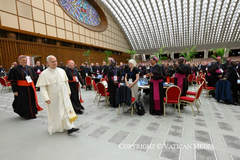 Rencontre avec les chefs des Églises orientales et les présidents des Conférences épiscopales, à l'occasion des dix ans de l’exhortation apostolique « Amoris laetitia » 7 octobre 2026 © Vatican Media
