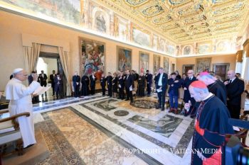 Discours du Saint-Père aux artistes participant à la Rencontre promue par le Dicastère pour la Culture et l'Éducation, 2 octobre 2026 © Vatican Media