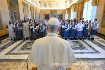 Audience aux participantes au Chapitre général des Sœurs de la Charité de Sainte Jeanne-Antide Thouret, 26 octobre 2026 © Vatican Media