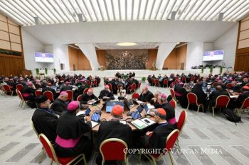 Rencontre avec les chefs des Églises orientales et les présidents des Conférences épiscopales, à l'occasion des dix ans de l’exhortation apostolique « Amoris laetitia » 7 octobre 2026 © Vatican Media
