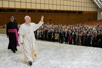 Audience aux participants au Congrès international sur la pastorale scolaire et universitaire, 22 octobre 2026 © Vatican Media