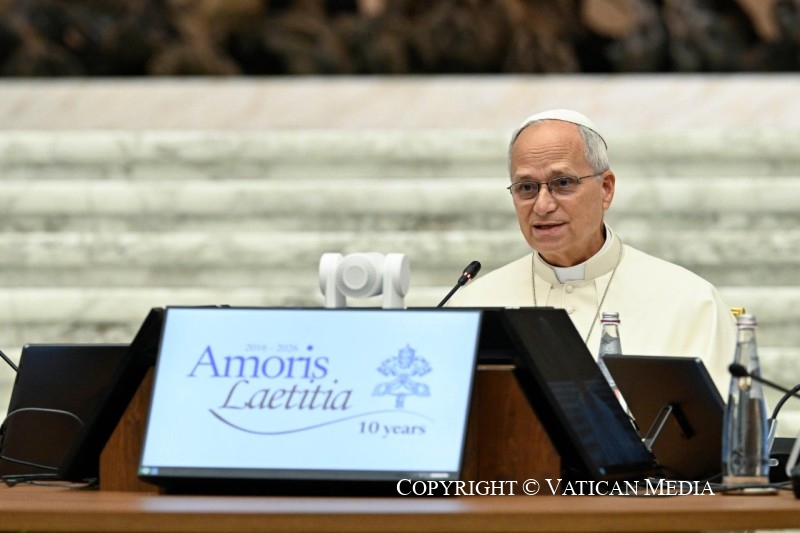 Rencontre avec les chefs des Églises orientales et les présidents des Conférences épiscopales, à l'occasion des dix ans de l’exhortation apostolique « Amoris laetitia » 7 octobre 2026 © Vatican Media