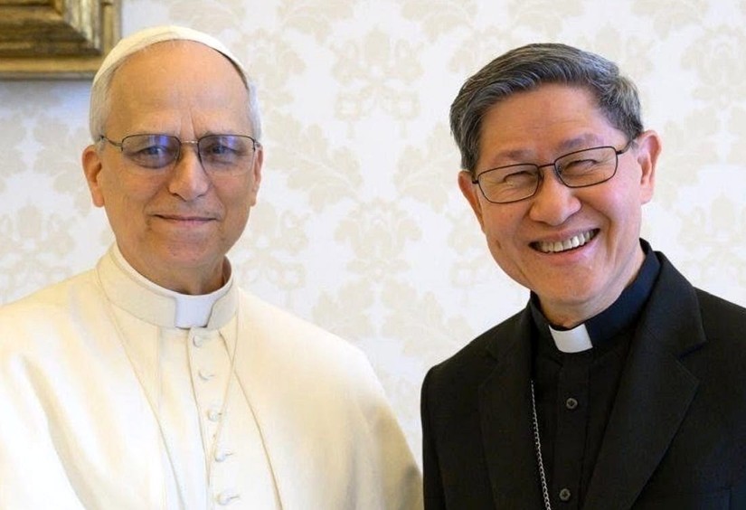 Le pape et le nouveau doyen du Collège cardinalice, le cardinal Tagle © Vatican Media